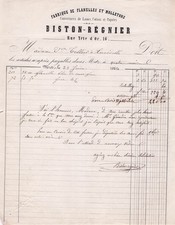 69 LYON textile BISTON REGNIER 1864