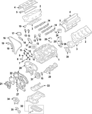 Genuine Nissan Cylinder Block 11000-EY37B