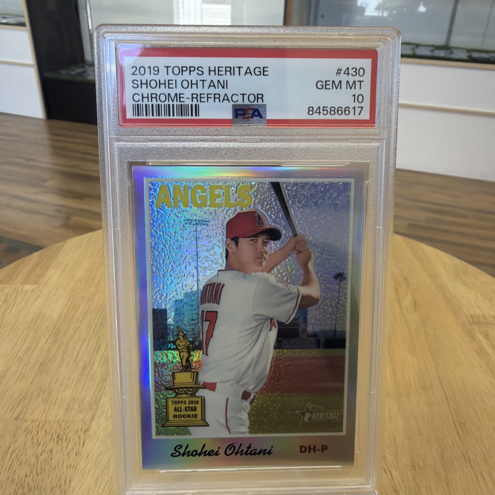 2019 Topps Heritage Shohei Ohtani Chrome Refractor #/570 Angels PSA 10 GEM MINT