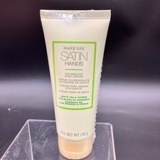 New Mary Kay Satin Hands White Tea  Citrus Nourishing Shea Cream Full Size 3 oz