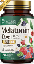 Melatonin 10mg - Fast Dissolve Tablets - Sugar-Free 240 Count Pack of 1 
