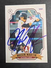 Mason Martin Signed 2021 Choice Altoona Curve Card Pittsburgh Pirates