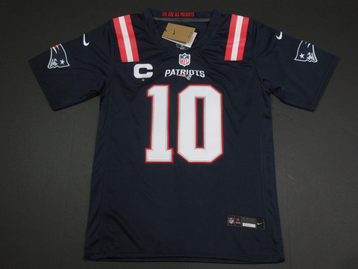 Drake Maye New England Patriots 2025-26 Captains Patch Men's Game