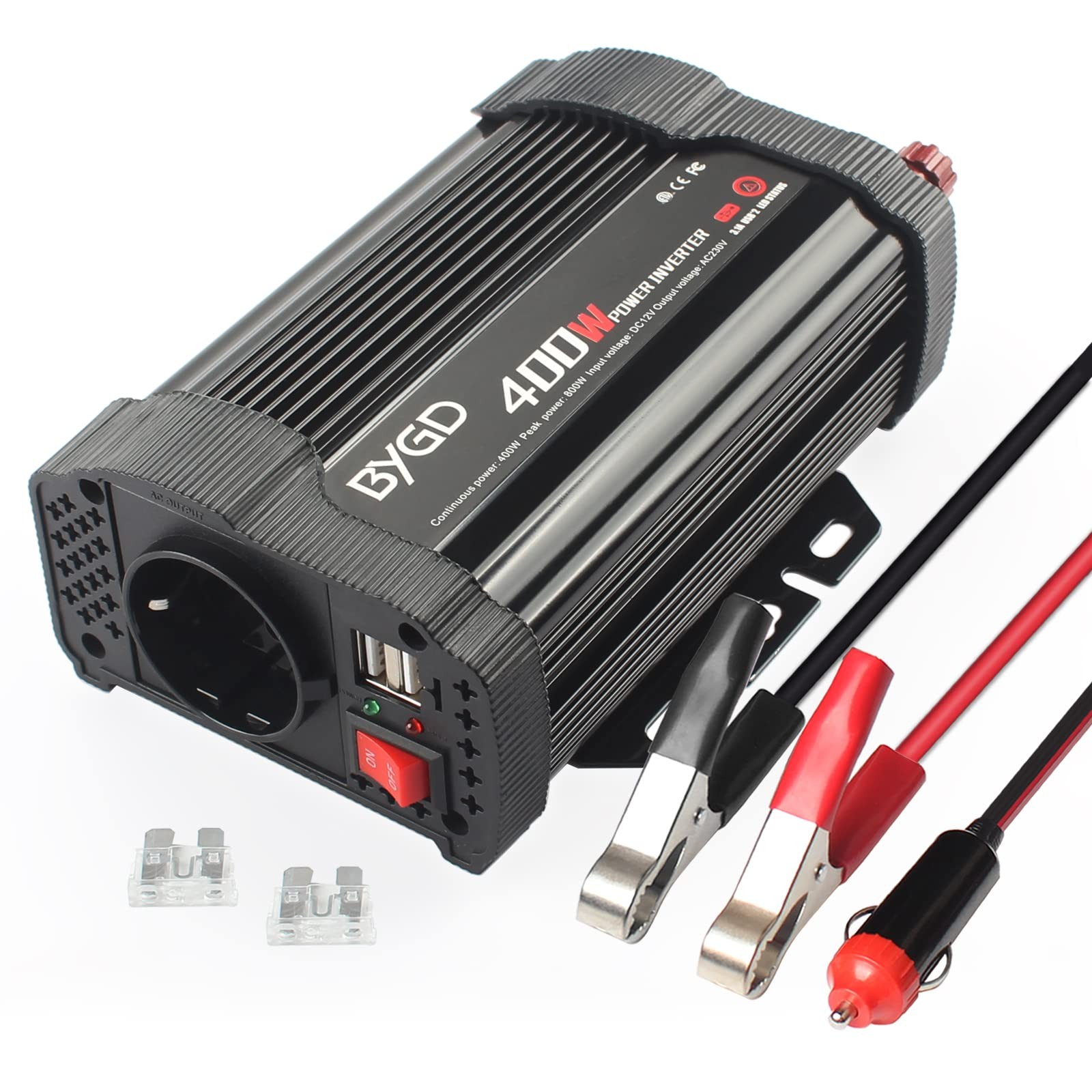 Power Inverter 400W Auto 12V a 220V - Ideale per Campeggio e Outdoor