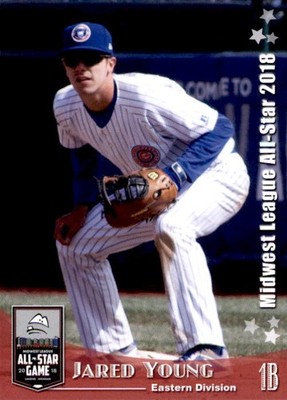 2018 Midwest League All-Star Game Eastern Division #34 Jared Young - NM Card