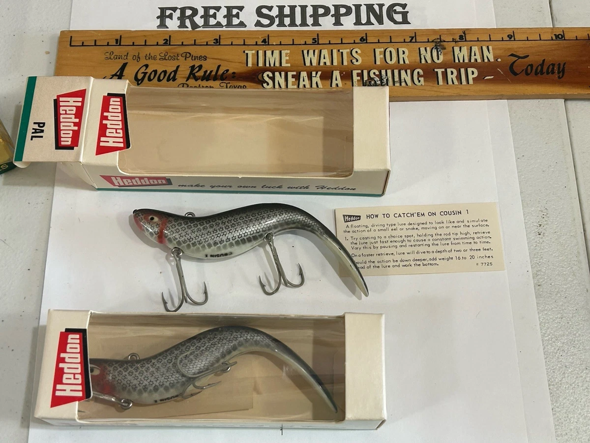 Heddon Bass Vintage Fishing Lures with Original Box for sale | eBay
