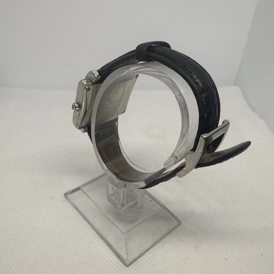 Reloj BCBGMAXAZRIA BG6017 Clásico Estuche Delgado Correa Cuero Negro para Damas Foto 4 de 4