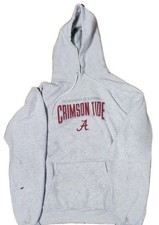    Vintage Alabama Crimson Tide Hoodie Gray Mens Large Pullover Sweatshirt Adult