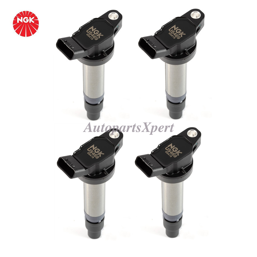 4 pcs 90919A2001 OEM NGK U5469 Ignition Coil For Toyota Matrix 4Runner Solara