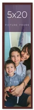 5x20 IN Frame Brown Solid Wood Picture Frame Width 0.75 Inches | Interior Frame