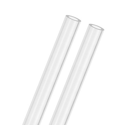 2Pcs 305mm Clear Rigid Acrylic Pipe, 10x16mm Plastic Round Tube Cooling System
