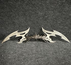Fantasy Double Blade Dragon Dagger Decorative Stainless Steel Display Knife 18” — photo 1