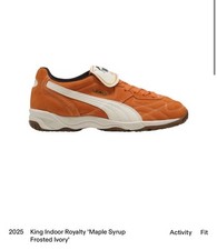 Talla 6.5 - Tenis PUMA King Interior Royalty Para Hombre/Unisex Naranja Nuevas en Caja