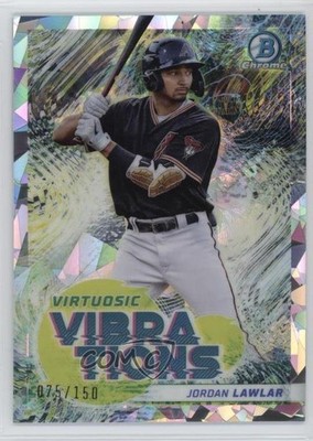 2022 Bowman Virtuosic Vibrations Atomic Refractor /150 Jordan Lawlar #VV-16 14cn