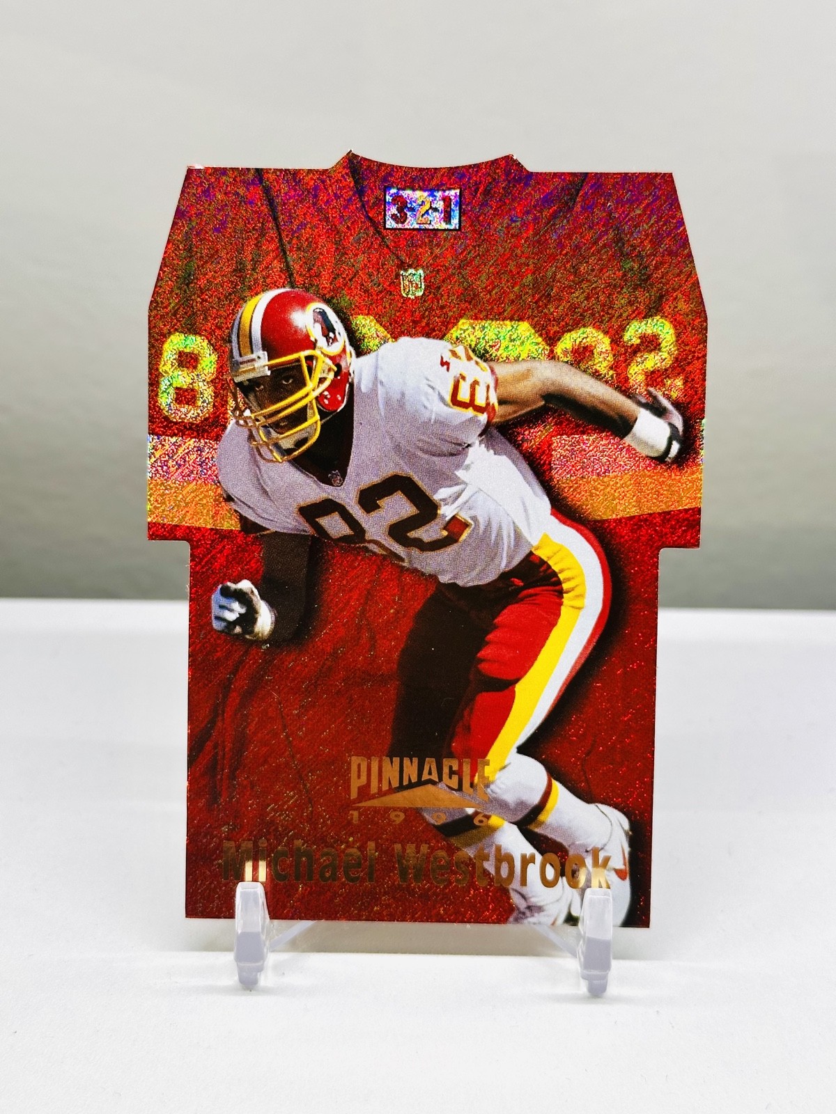 Michael Westbrook Holo Foil SP 1996 Pinnacle - Die-Cut Jerseys #15