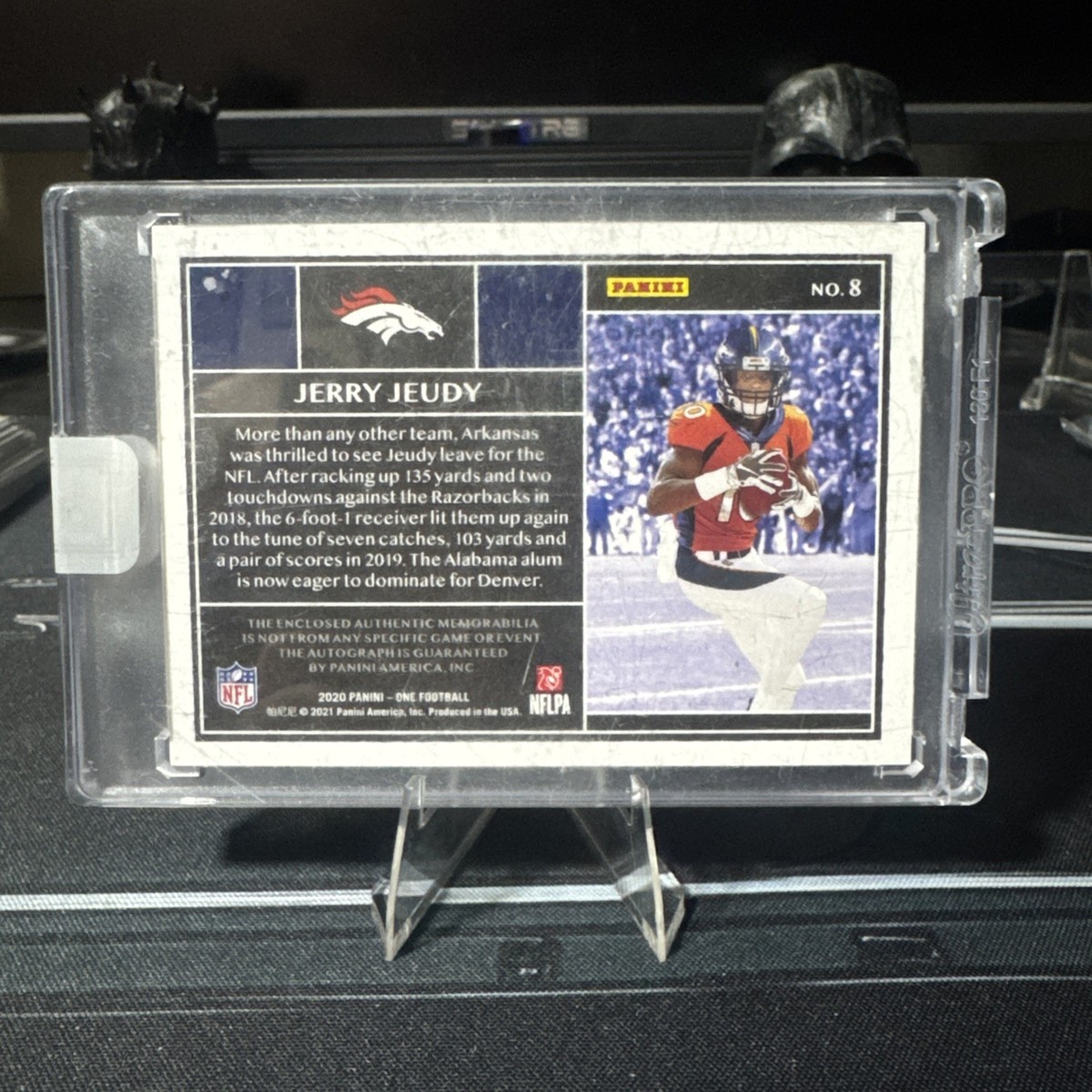 2020 Panini One - Rookie Patch Autographs Jerry Jeudy /125 (AU