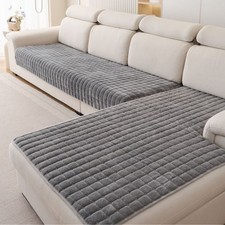 Universell Unifarben Sofaüberwurf Sofabezüge Sofaschoner Couchbezug Rutschfest