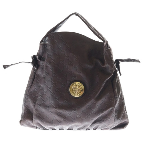 Gucci Size - Hysteria Tote Bag Handbag Brown Leather 197061 Gold Hardware Used C