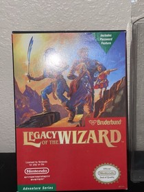 Legacy of the Wizard CIB NES 1989 Dragon Slayer IV: Drasle Family RPG