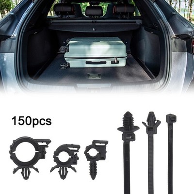 Push Mount Kabelclips 150 Stück für Auto Verkabelung und für Zip Tie Halterun