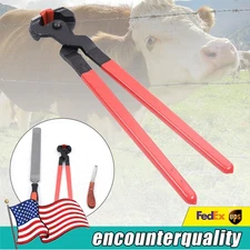 3IN1 Horse Hoof Trimming Farrier Tool Kit Horseshoe File Rasp Cutter Knife