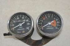 Vintage Kawasaki H1 500 Triple Gauges Tachometer Speedometer Cluster