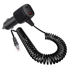 Radar Detector Power Cord with USB and USB-C Fast Charging Dual Port Black