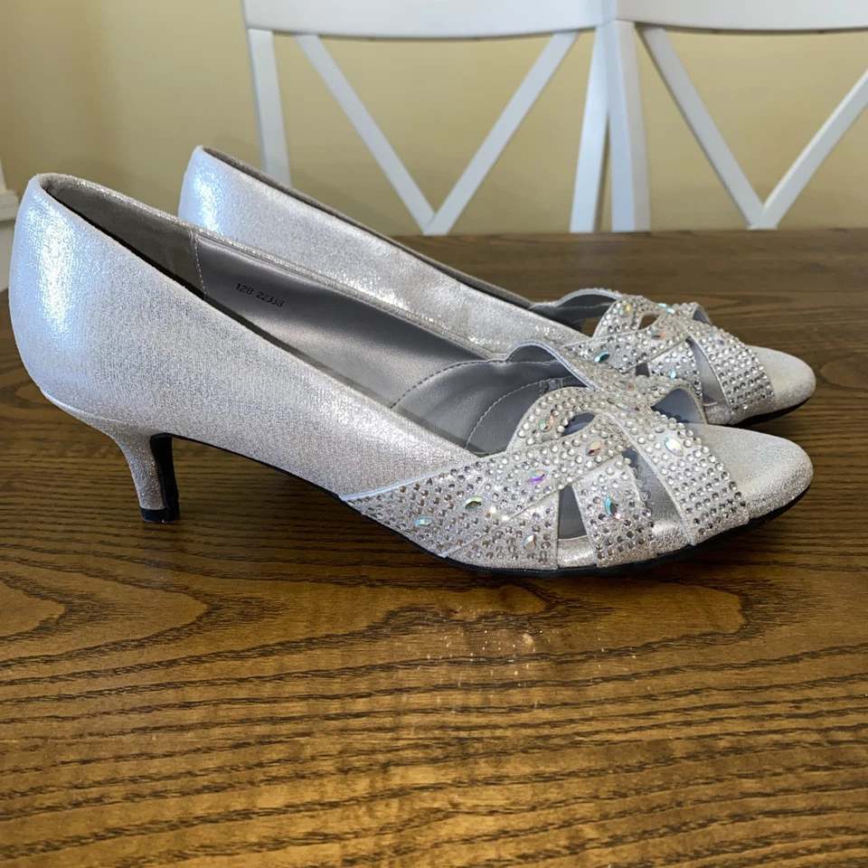 Dyeable Wedding/Bridal Shoes - Tracy - White Satin - US 11B - UK 9 #24A248 - Image 2 of 4