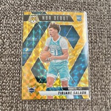 Panini 2024-25 Mosaic Tidjane Salaün Rookie NBA Debut Mosaic Prizm #268 Hornets