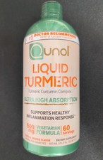 Qunol Liquid Turmeric Curcumin 500 mg Ultra High Absorption 20.3oz EXP 6/2026