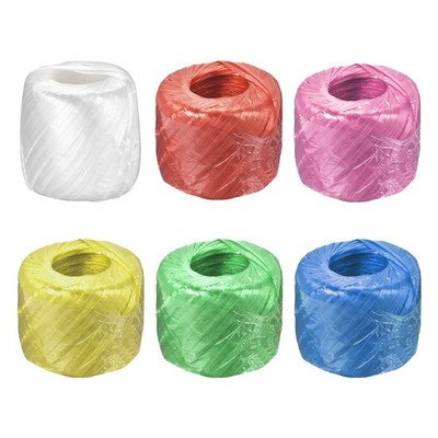 Polyester Nylon Plastic Rope Twine Bundled for Packing ,150m 6 Colors 6Pcs