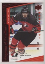 2021 Upper Deck Team Canada Juniors Exclusives 117/165 Brett Harrison #118 0pi9