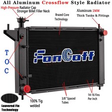 3row Aluminum Radiator For 1994-1996 1995 Ford Mustang Gt Gts Svt 3.8l 5.0l At 3row Aluminum Radiator For 1994-1996 1995 Ford Mustang Gt Gts Svt 3.8l 5.0l At