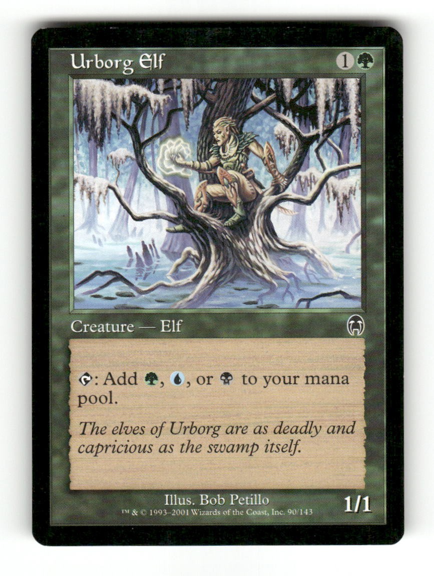 Urborg Elf 90 Common Apocalypse Magic: The Gathering Near Mint