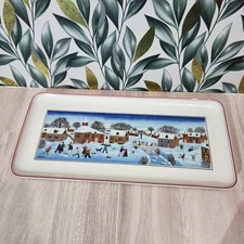 Villeroy & Boch Naif Christmas Rectangular  13.5" Cookie Platter Gérard Laplau