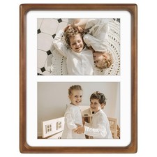 , 5x7 Collage Picture Frame - Solid Wood with Real Glass - Multi Picture Fram...