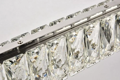 Elegant Lighting 3502D31 Monroe 31"W LED Crystal Linear - Gold - Picture 6 of 7