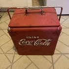 Drink Coca Cola / TempRite Mfg. Co., Kansas / 1950s Vintage Metal Cooler