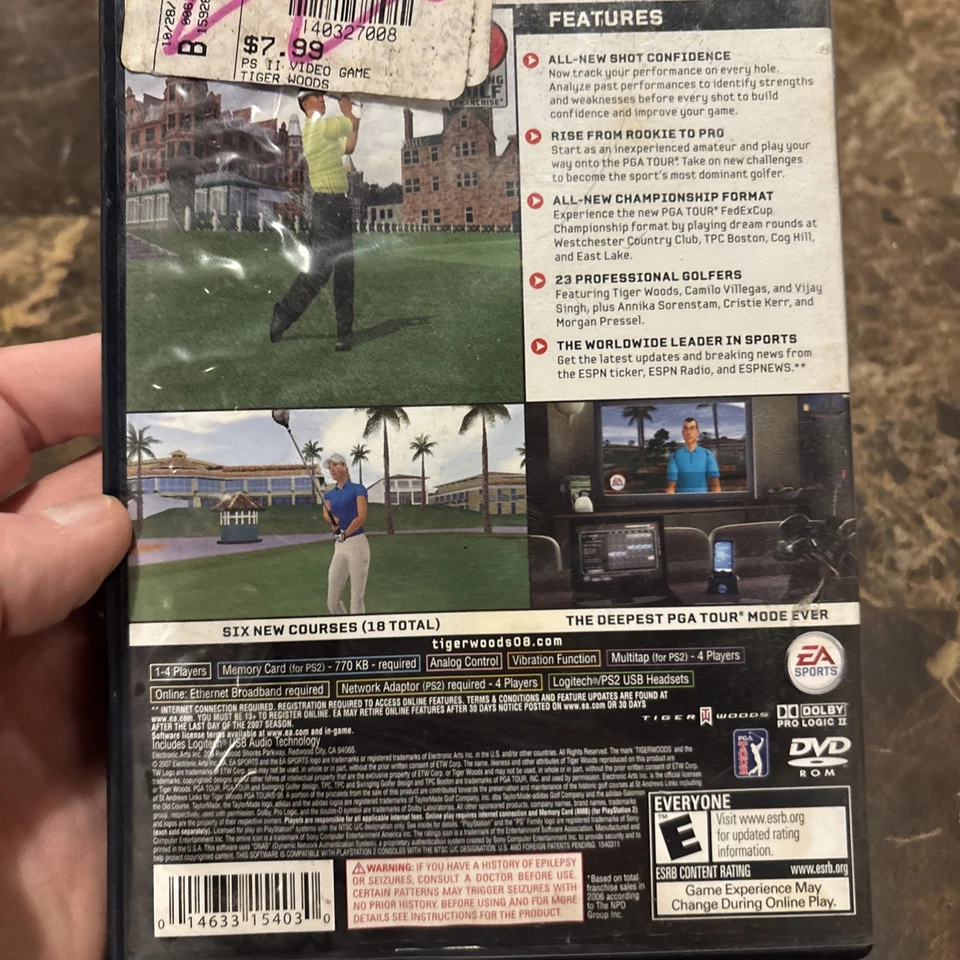 Sony PlayStation 2 PS2 Tiger Woods PGA Tour 08 CIB Video Game - Image 2 of 2