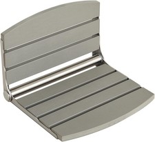 Folding Shower Seat Wall Mount 17.5" Foldable Bench Bathroom Grey 400 Lb