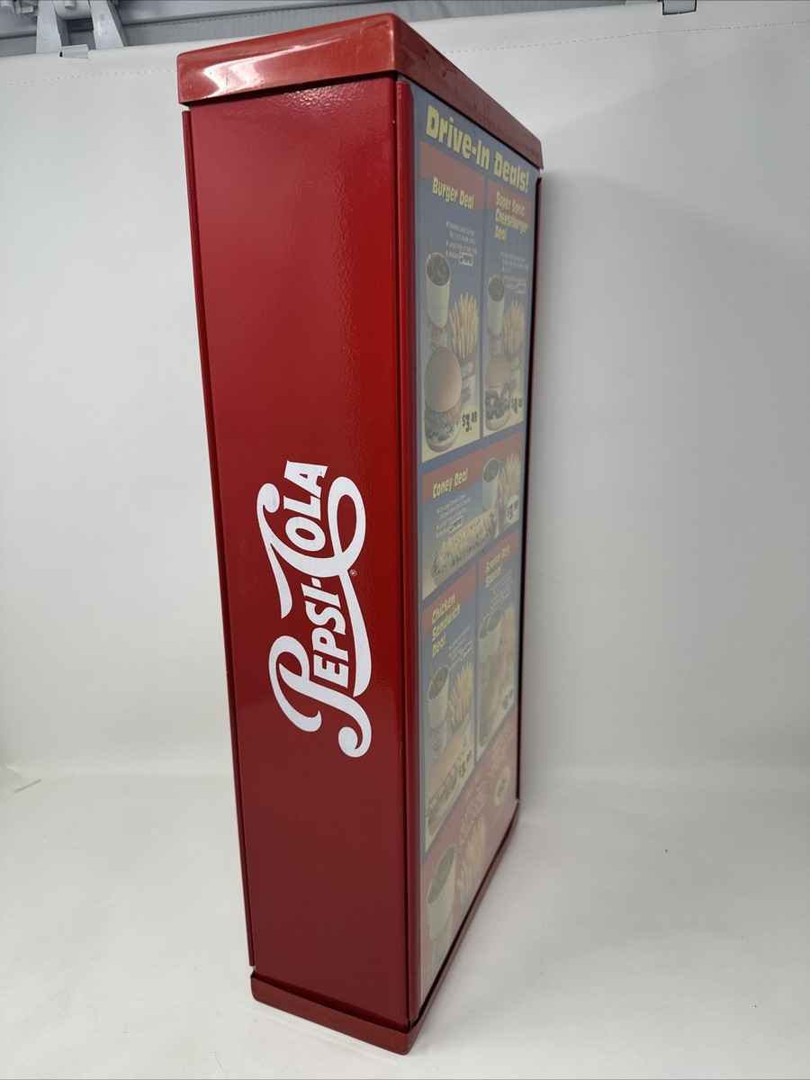 Vintage Sonic Pepsi Menu Board From 1997 Metal Frame With Hang