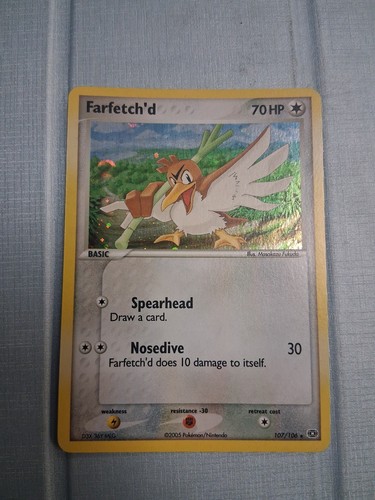 Pokemon Farfetch'd  107/106 EX Emerald Holo Nintendo Wotc NM Fast Ship 