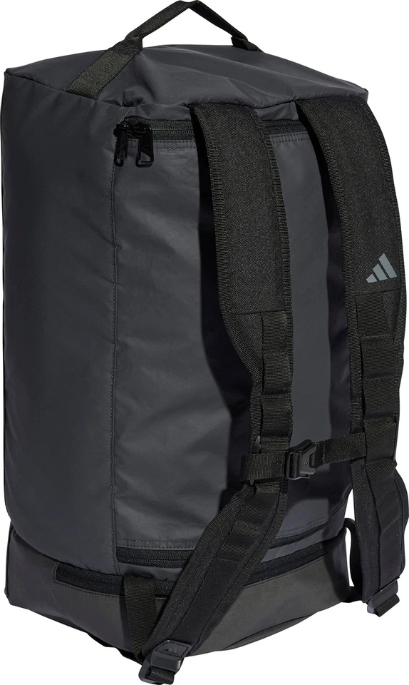 adidas Hybrid Holdall Grey Gym Travel Training Reflective Weekender Bag Mens - Image 2 of 4