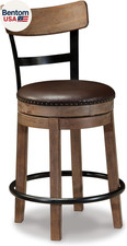 Signature Design by Ashley Pinnadel Counter Height Swivel Bar Stool