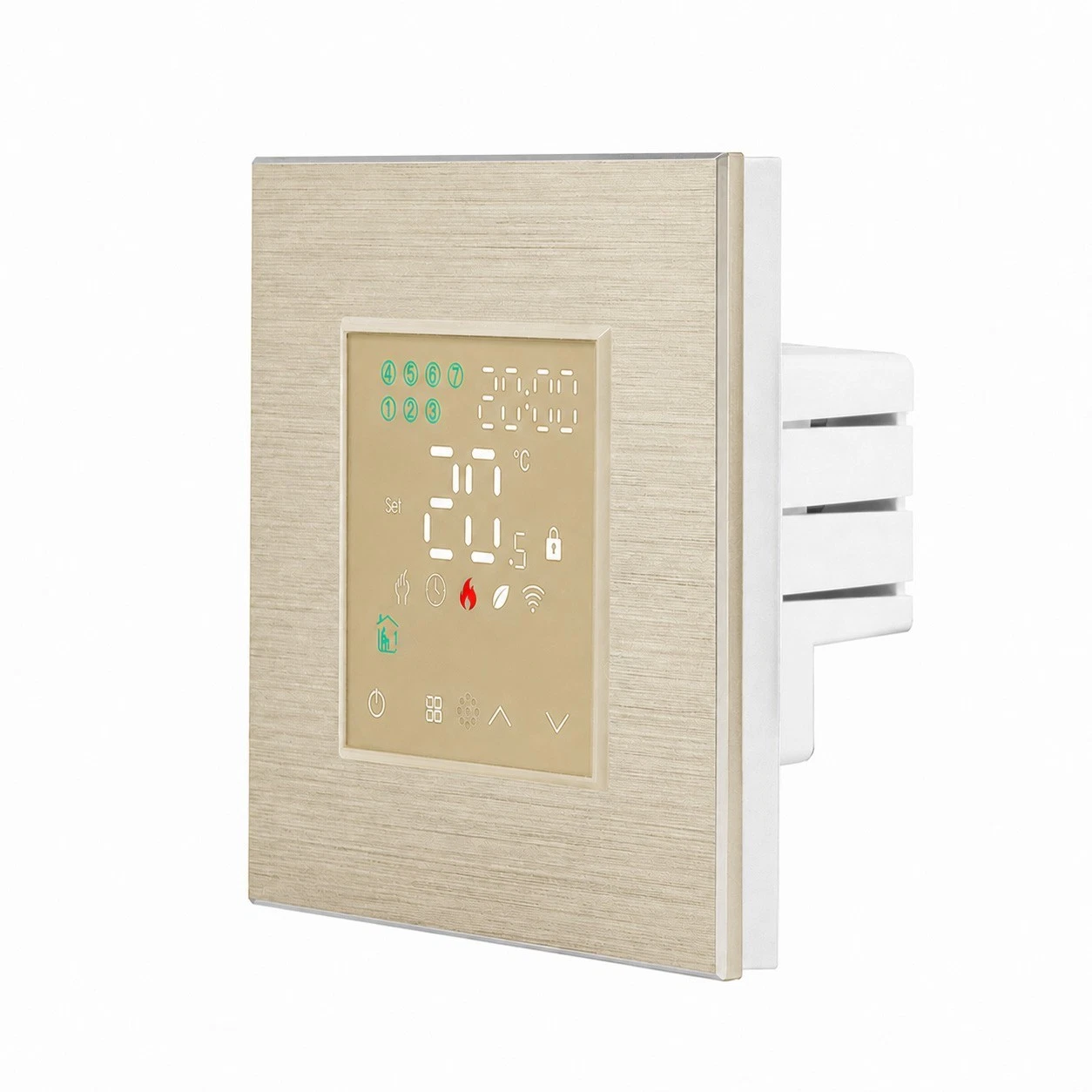 WiFi room thermostat up programmable underfloor heating including aluminium frame luxury time