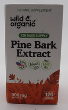 Wild  Organic Pine Bark Extract 300 mg  Herbal Supplement