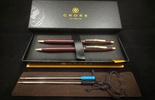 CROSS CLASSIC CENTURY BURGUNDY W23K GOLD APTS BALLPOINT PEN  0.5 PENCIL 220105