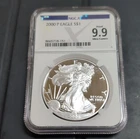 U.S. Mint American Eagle 2000 1 oz Silver Proof NGC 9.9