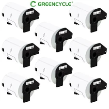 Greencycle 8Rolls 101x152mmShipping Labels DK-1241 w/Permanent Frame for Brother