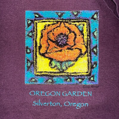 【90size】house on the hill Tシャツ　flower Silverton Oregon Garden VTG T Shirt Frank Lloyd Wright House